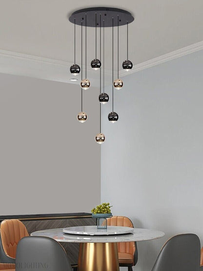 Glass Foyer & Staircase Chandelier-Nobipets