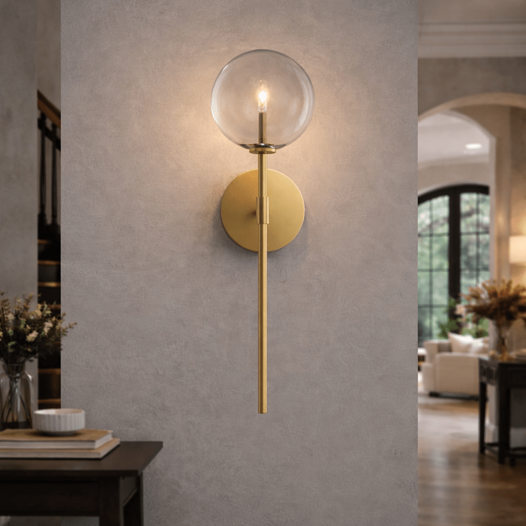 Glass Global Sconce