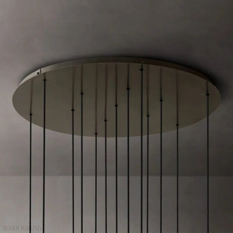 Glass Globe Modern Cluster Chandelier 44"-Nobipets