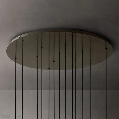 Glass Globe Modern Cluster Chandelier 44"-Nobipets