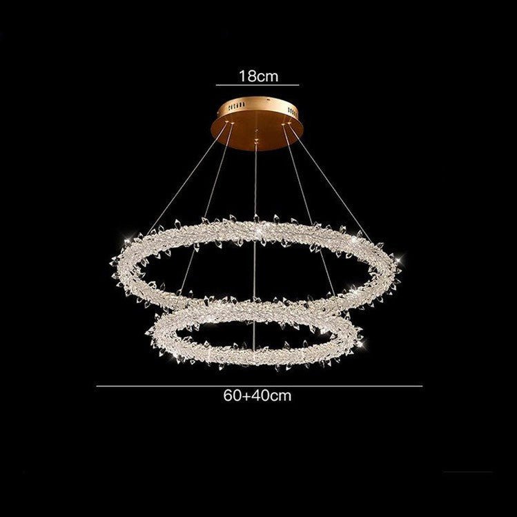 Glori Modern Crystal Chandelier-Nobipets