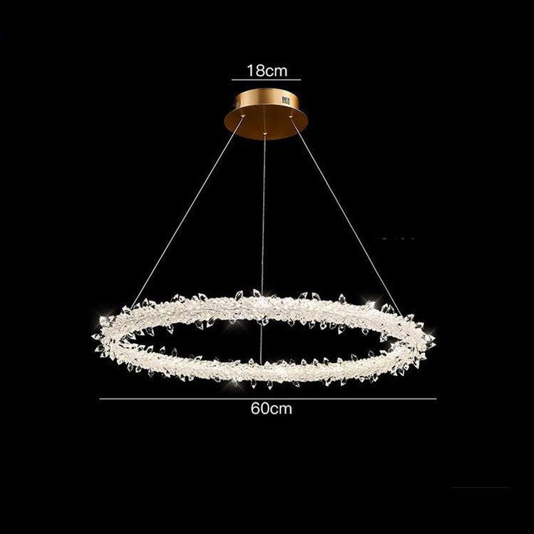 Glori Modern Crystal Chandelier-Nobipets