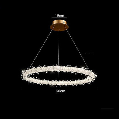 Glori Modern Crystal Chandelier-Nobipets