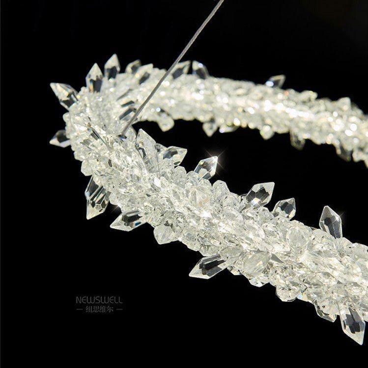 Glori Modern Crystal Chandelier-Nobipets