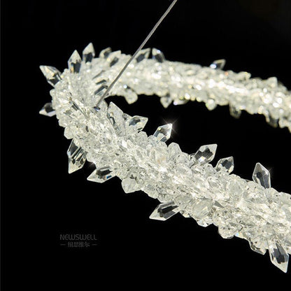 Glori Modern Crystal Chandelier-Nobipets