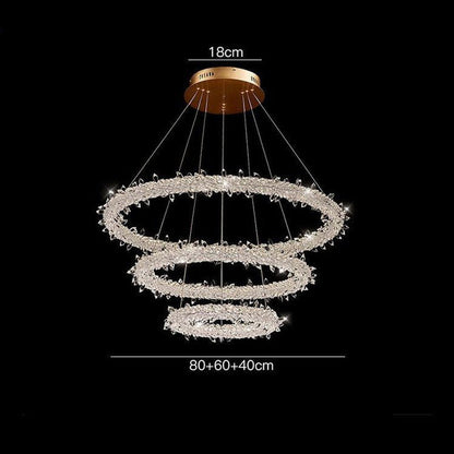 Glori Modern Crystal Chandelier-Nobipets