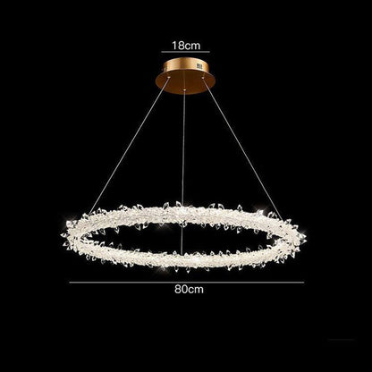 Glori Modern Crystal Chandelier-Nobipets