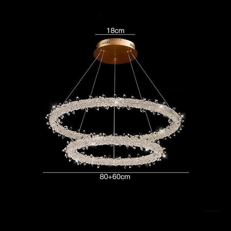 Glori Modern Crystal Chandelier-Nobipets