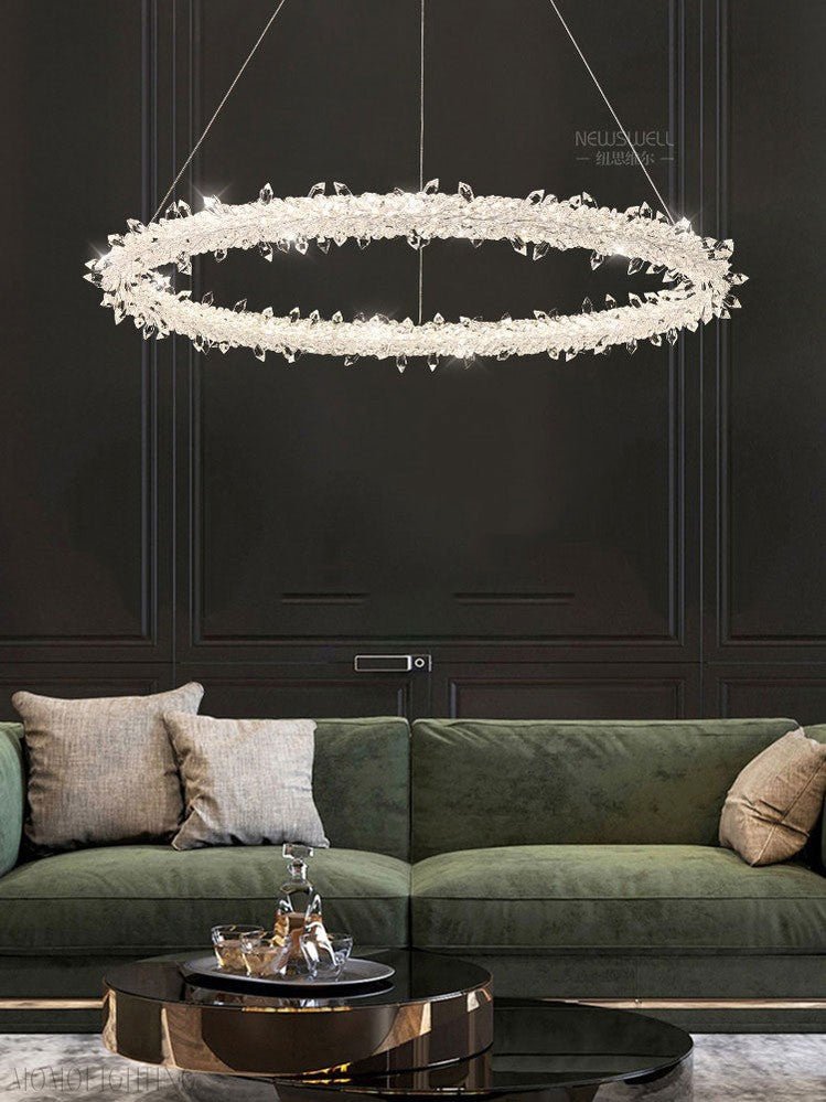 Glori Modern Crystal Chandelier-Nobipets