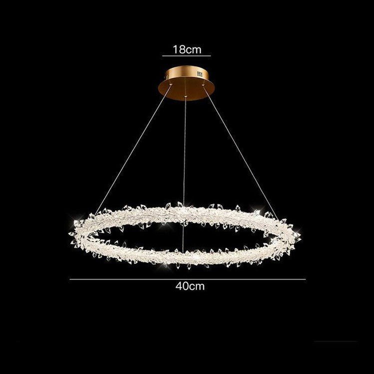 Glori Modern Crystal Chandelier-Nobipets