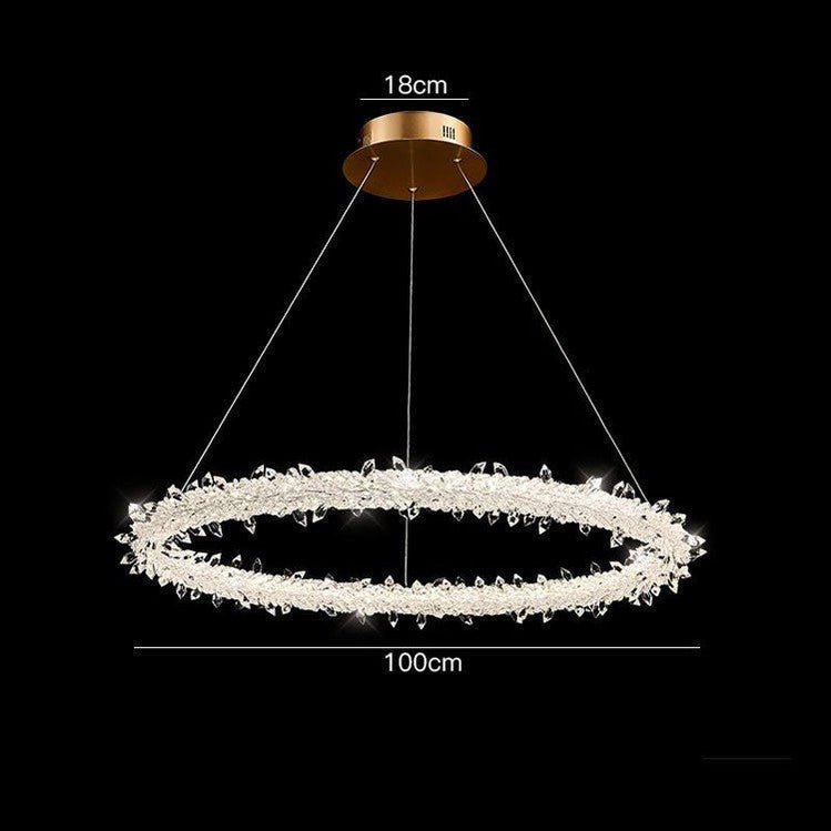 Glori Modern Crystal Chandelier-Nobipets