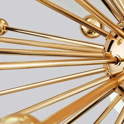 Gold And White Chandelier D 40"-Nobipets