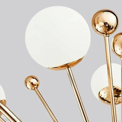Gold And White Chandelier D 40"-Nobipets