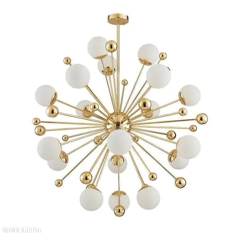 Gold And White Chandelier D 40"-Nobipets