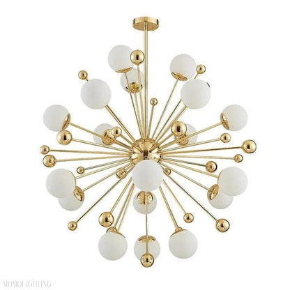 Gold And White Chandelier D 40"-Nobipets