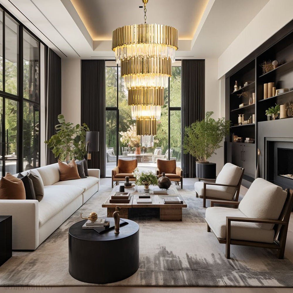 Golden Pisa Crystal Chandelier 70'' 78''H-Nobipets