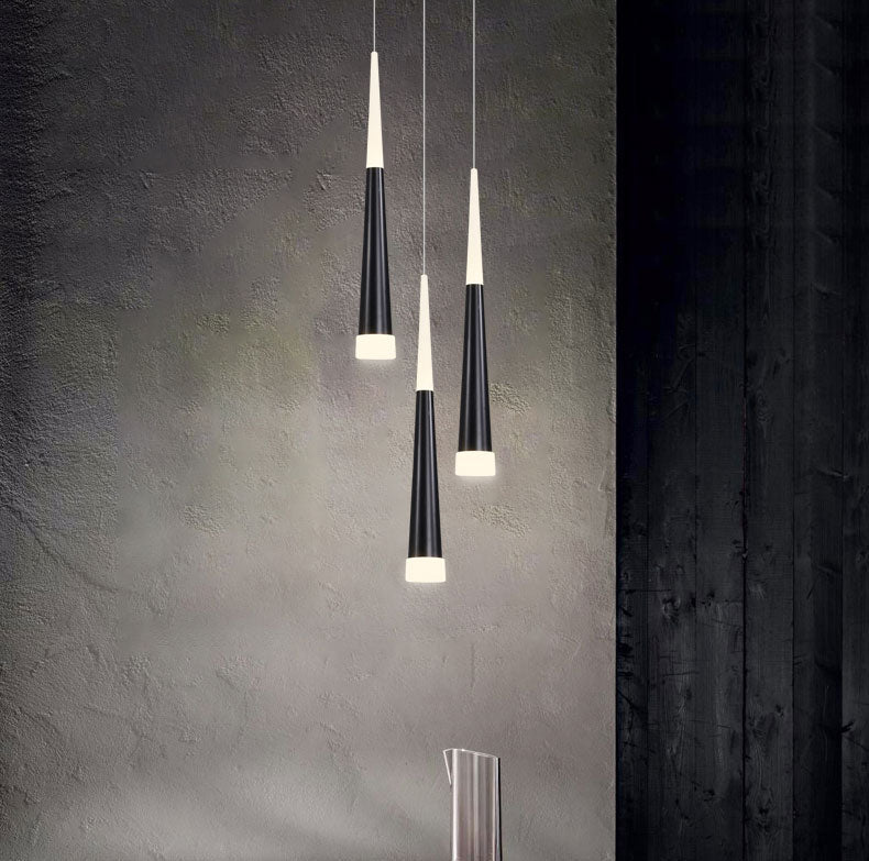 Golden/Black LED Hanging Meteor Rain Staircase Chandelier-Nobipets