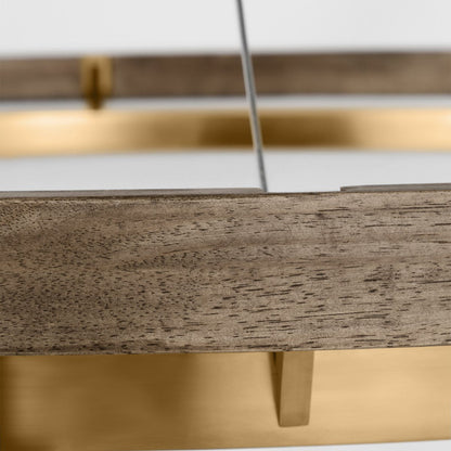 Grace Brass and Wood Chandelier 24" 30'' 36'' 48" 65''D-Nobipets