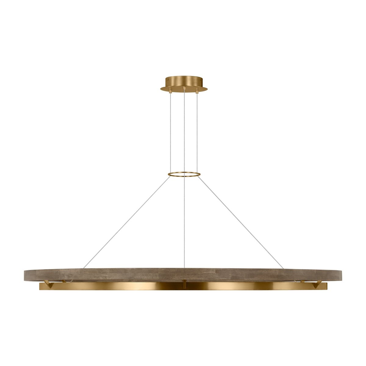 Grace Brass and Wood Chandelier 24" 30'' 36'' 48" 65''D-Nobipets
