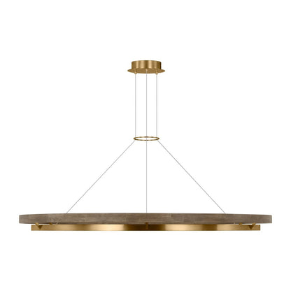 Grace Brass and Wood Chandelier 24" 30'' 36'' 48" 65''D-Nobipets