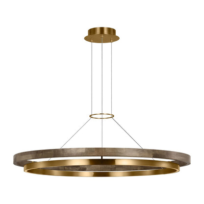Grace Brass and Wood Chandelier 24" 30'' 36'' 48" 65''D-Nobipets
