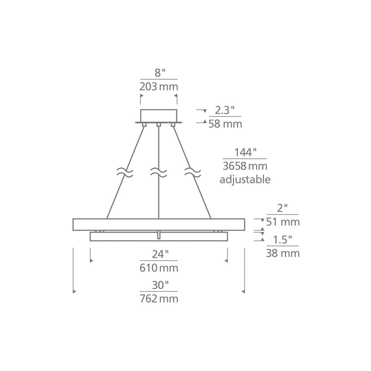 Grace Brass and Wood Chandelier 24" 30'' 36'' 48" 65''D-Nobipets