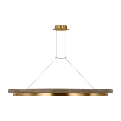 Grace Brass and Wood Chandelier 24" 30'' 36'' 48" 65''D-Nobipets