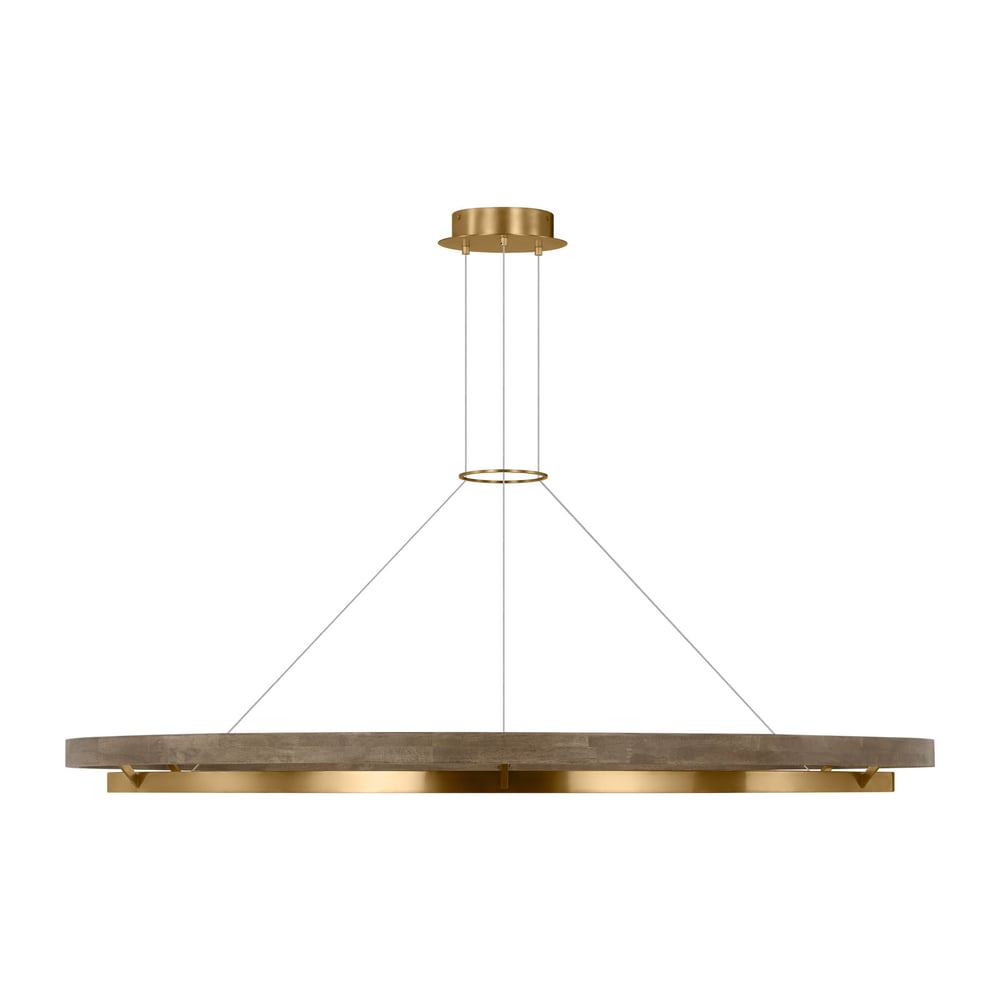 Grace Brass and Wood Chandelier 24" 30'' 36'' 48" 65''D-Nobipets