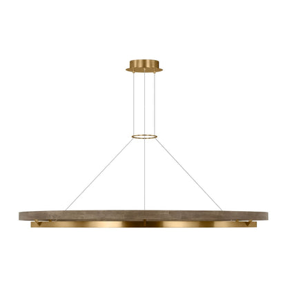 Grace Brass and Wood Chandelier 24" 30'' 36'' 48" 65''D-Nobipets