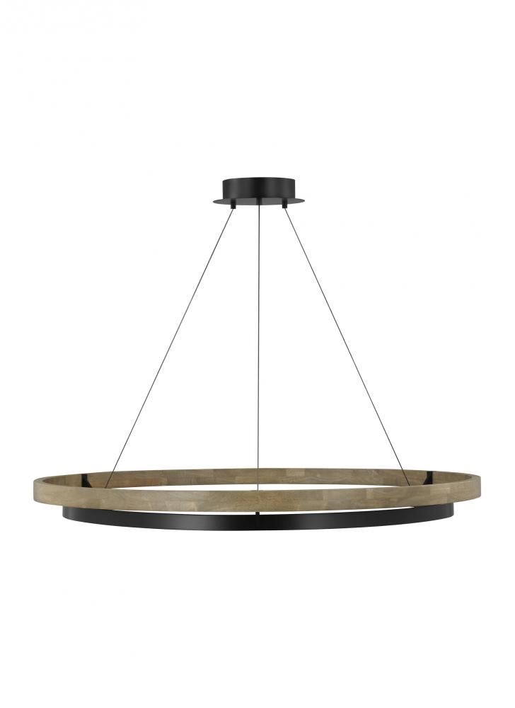 Grace Brass and Wood Chandelier 24" 30'' 36'' 48" 65''D-Nobipets