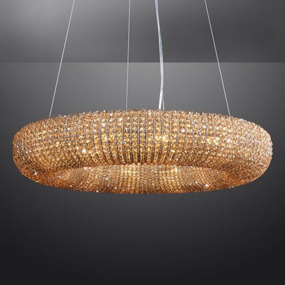 Halo Round Chandelier-Nobipets