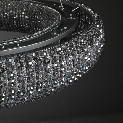 Halo Round Chandelier-Nobipets