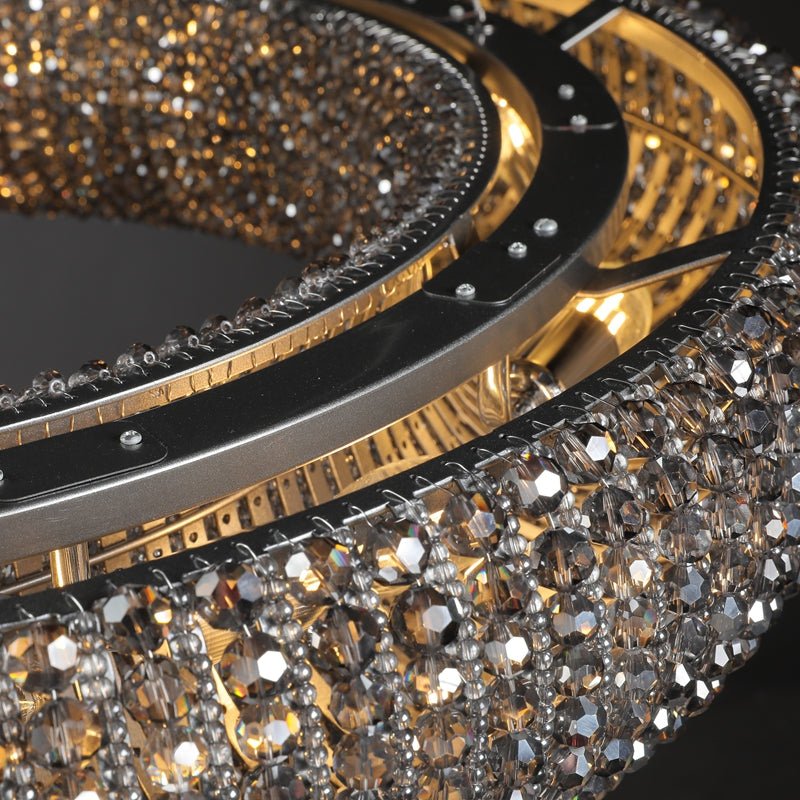 Halo Round Chandelier-Nobipets