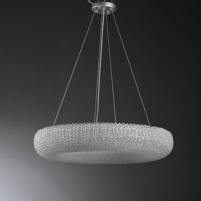 Halo Round Chandelier-Nobipets