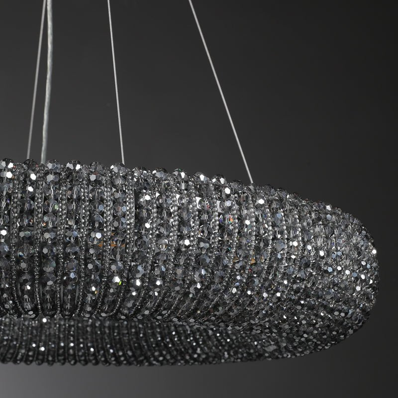 Halo Round Chandelier-Nobipets