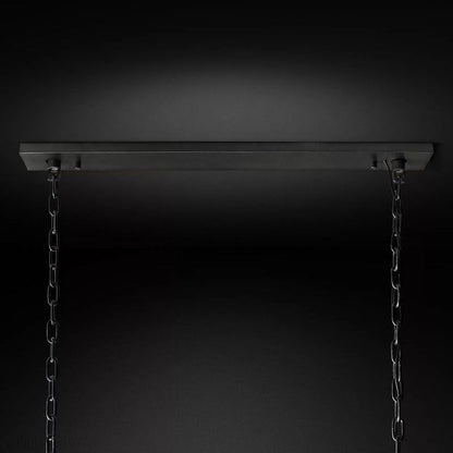 Harlow Calcite Rectangle Chandelier-Nobipets