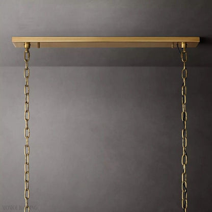 Harlow Calcite Rectangle Chandelier-Nobipets