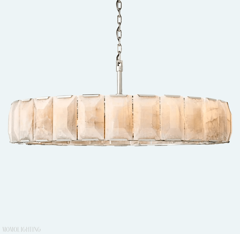 Harlow Calcite Round Chandelier D60"-Nobipets