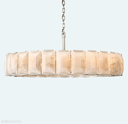 Harlow Calcite Round Chandelier D60"-Nobipets