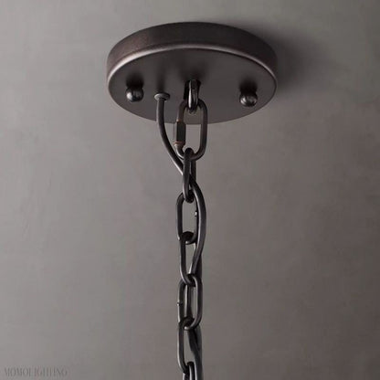 Harlow Calcite Round Chandelier-Nobipets