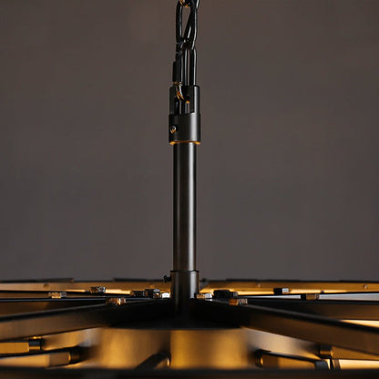 Harlow Calcite Round Chandelier-Nobipets