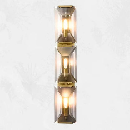 Harlow Crystal Triple Wall Sconce H 32"