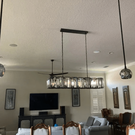 Harlow Multi Crystal Rectangular Chandelier-Nobipets