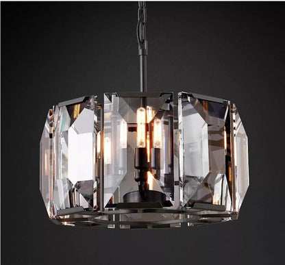 Harlow Multicurve Crystal Round Chandelier-Nobipets