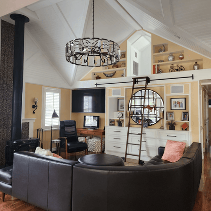 Harlow Multicurve Crystal Round Chandelier-Nobipets