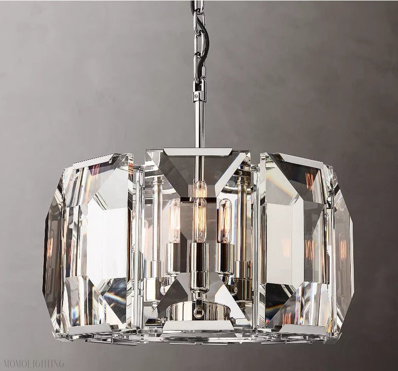 Harlow Multicurve Crystal Round Chandelier-Nobipets
