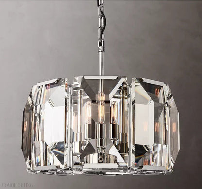 Harlow Multicurve Crystal Round Chandelier-Nobipets