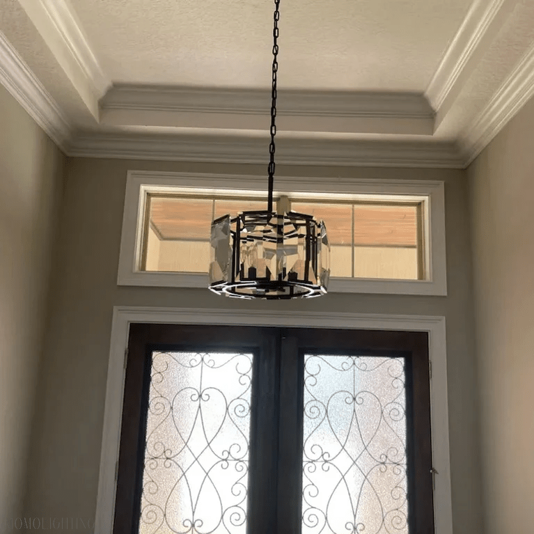 Harlow Multicurve Crystal Round Chandelier-Nobipets