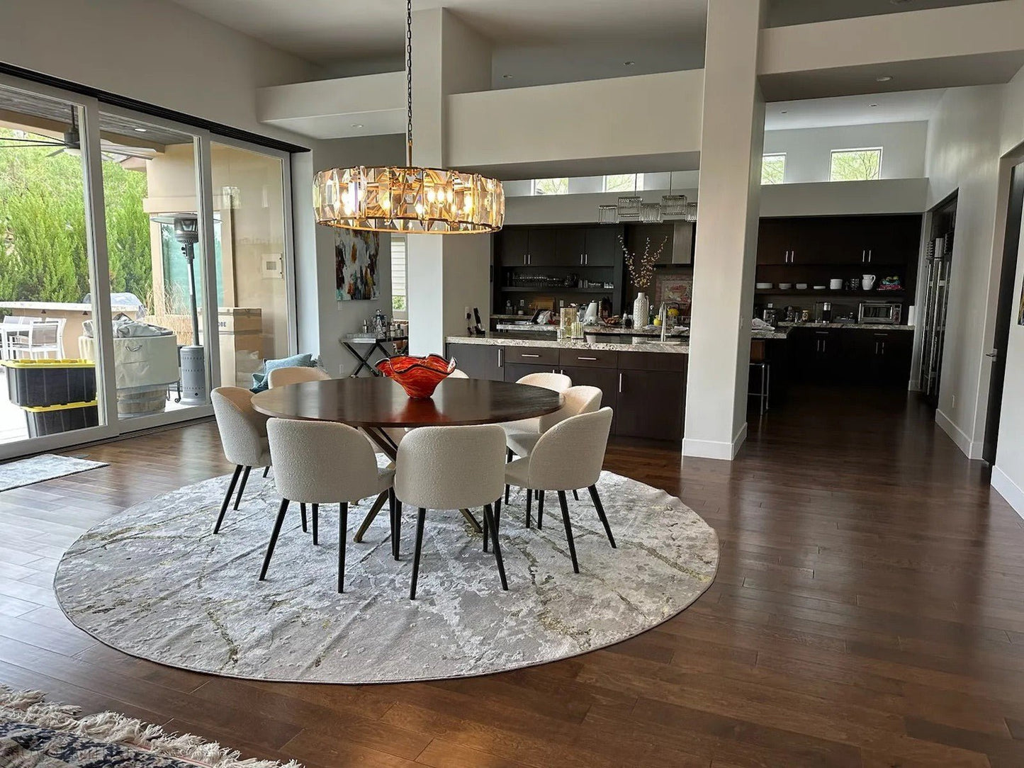 Harlow Multicurve Crystal Round Chandelier-Nobipets