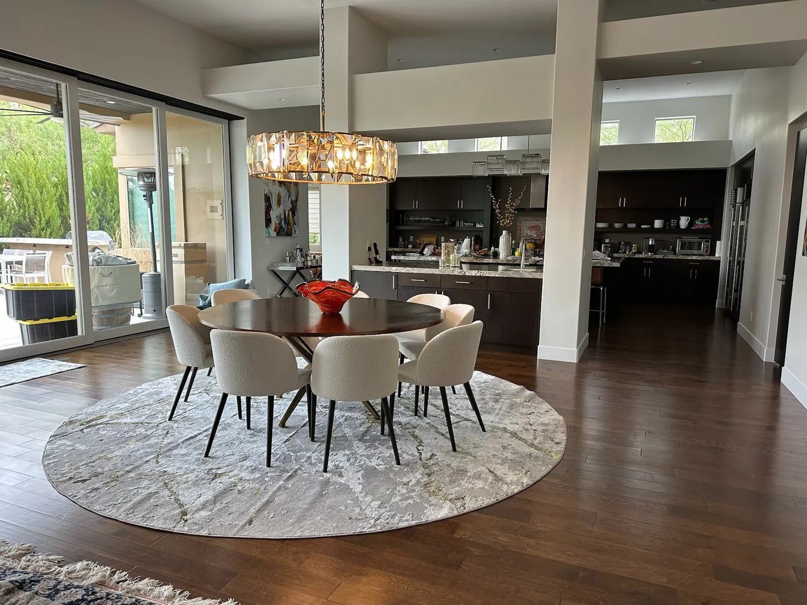 Harlow Multicurve Crystal Round Chandelier-Nobipets